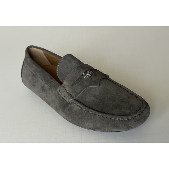 VERSACE Medusa Men\'s Charcoal Suede Driver Shoes 9 US (42 Euro) Italy 1013960 main image 5